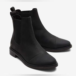 Tom’s Charlie Black Leather Boot 8.5